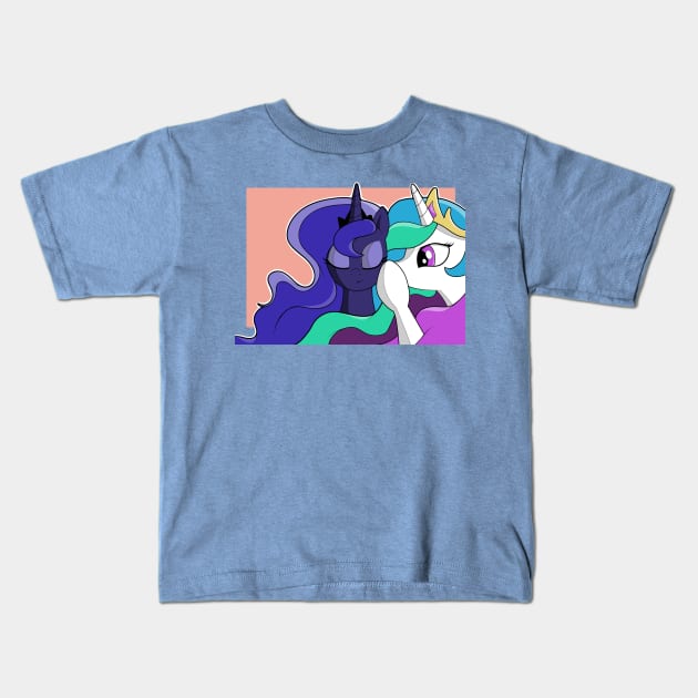 The Untold Tail of Two Ponies of Equestria Kids T-Shirt by LaceySimpson